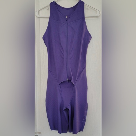 Lululemon One Piece SenseKnit Running Suit Purple Charged Indigo Size 6 - Picture 7 of 8